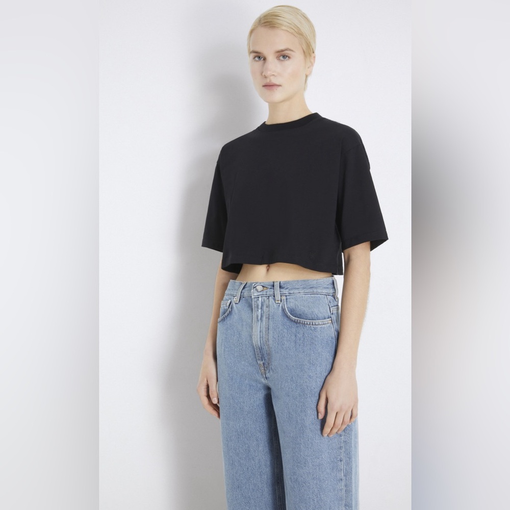 Lou Lou Saison Studio Black Gupo Crop Top Large